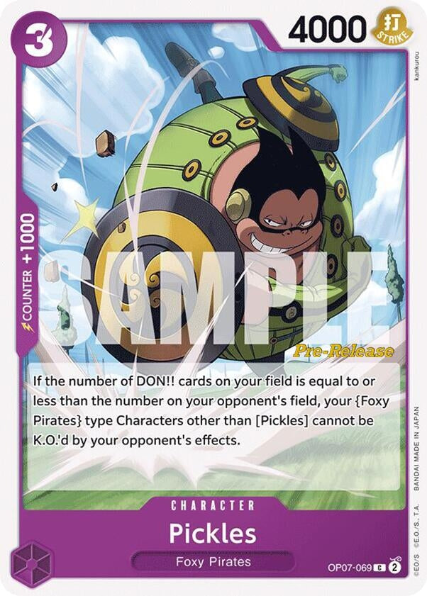 Pickles (7069) (OP07 PRE) - One Piece Card Game Single