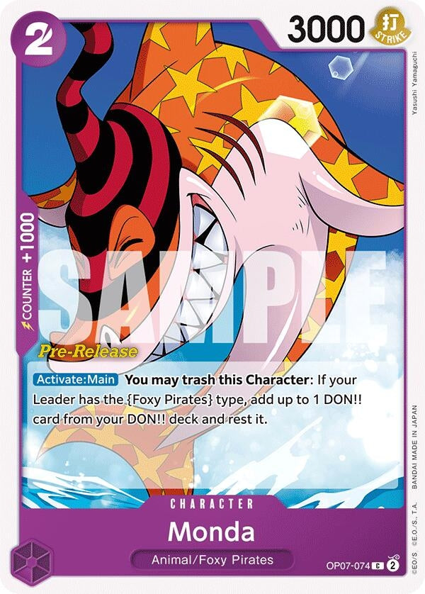 Monda (7074) (OP07 PRE) - One Piece Card Game Single
