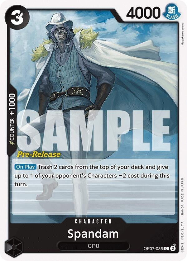 Spandam (7086) (OP07 PRE) - One Piece Card Game Single