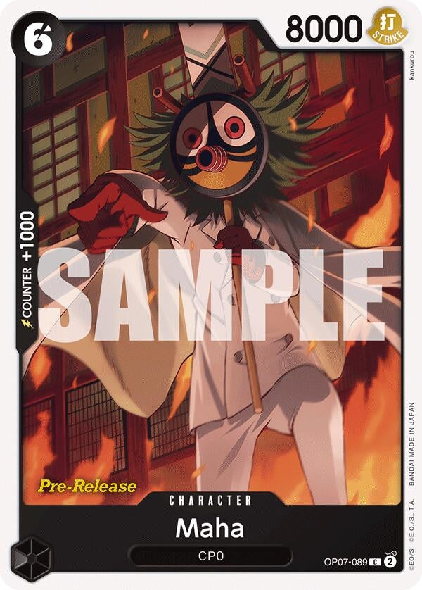 Maha (7089) (OP07 PRE) - One Piece Card Game Single