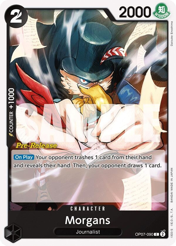 Morgans (7090) (OP07 PRE) - One Piece Card Game Single