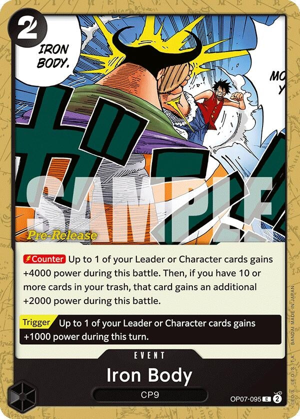Iron Body (7095) (OP07 PRE) - One Piece Card Game Single