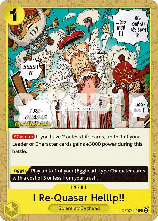 I Re-Quasar Helllp!! (7115) (OP07 PRE) - One Piece Card Game Single
