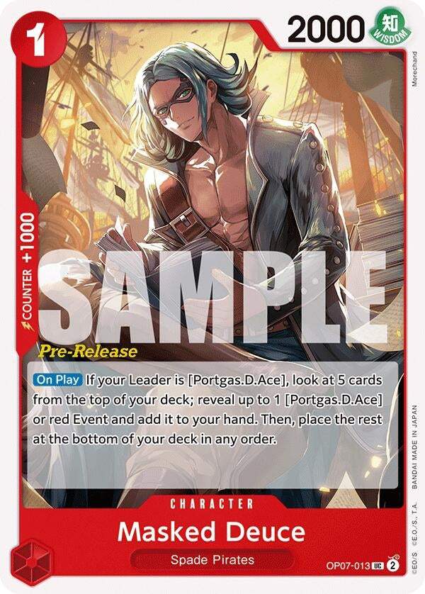 Masked Deuce (7013) (OP07 PRE) - One Piece Card Game Single