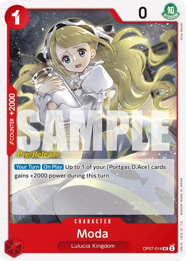 Moda (7014) (OP07 PRE) - One Piece Card Game Single
