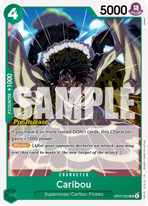 Caribou (7023) (OP07 PRE) - One Piece Card Game Single