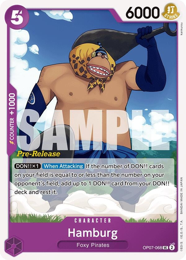 Hamburg (7068) (OP07 PRE) - One Piece Card Game Single
