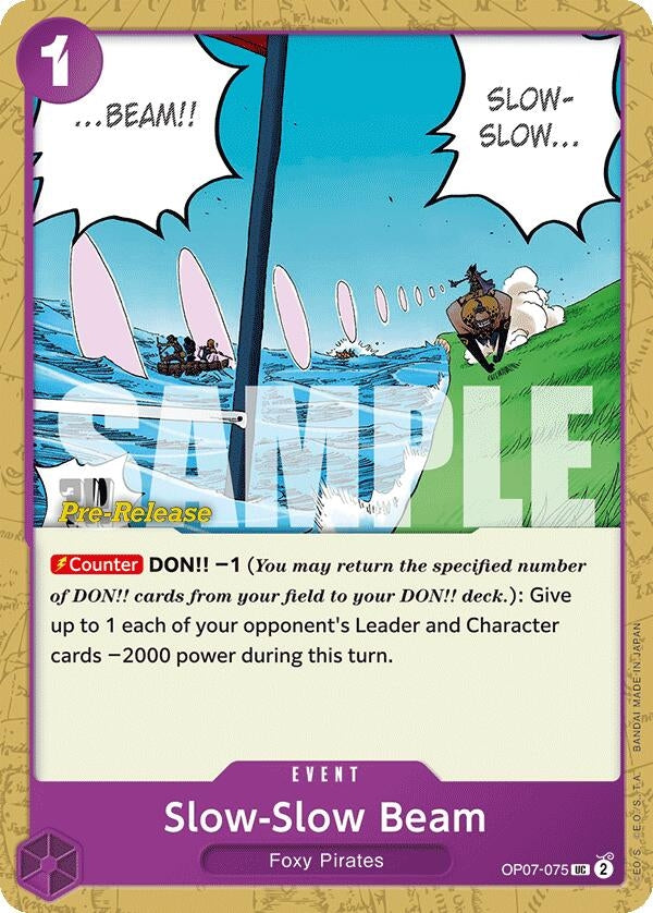 Slow-Slow Beam (7075) (OP07 PRE) - One Piece Card Game Single