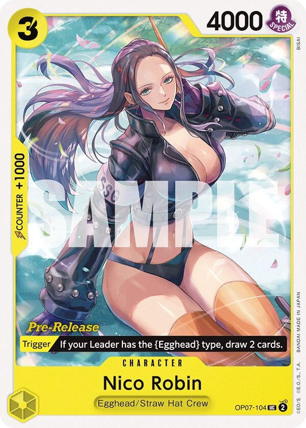 Nico Robin (7104) (OP07 PRE) - One Piece Card Game Single