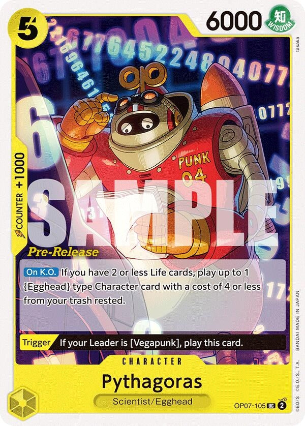 Pythagoras (7105) (OP07 PRE) - One Piece Card Game Single