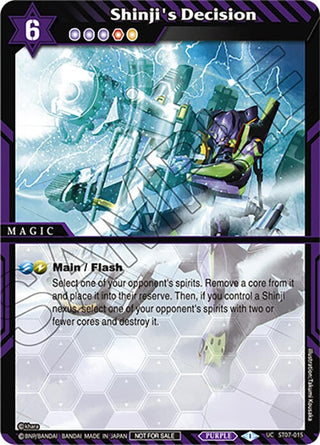 Shinji’s Decision (Textured Foil) (7015) [LEP] - Battle Spirits Saga Single