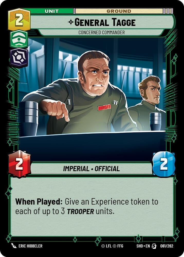 General Tagge - Concerned Commander (81) (SHD) - Star Wars: Unlimited Single