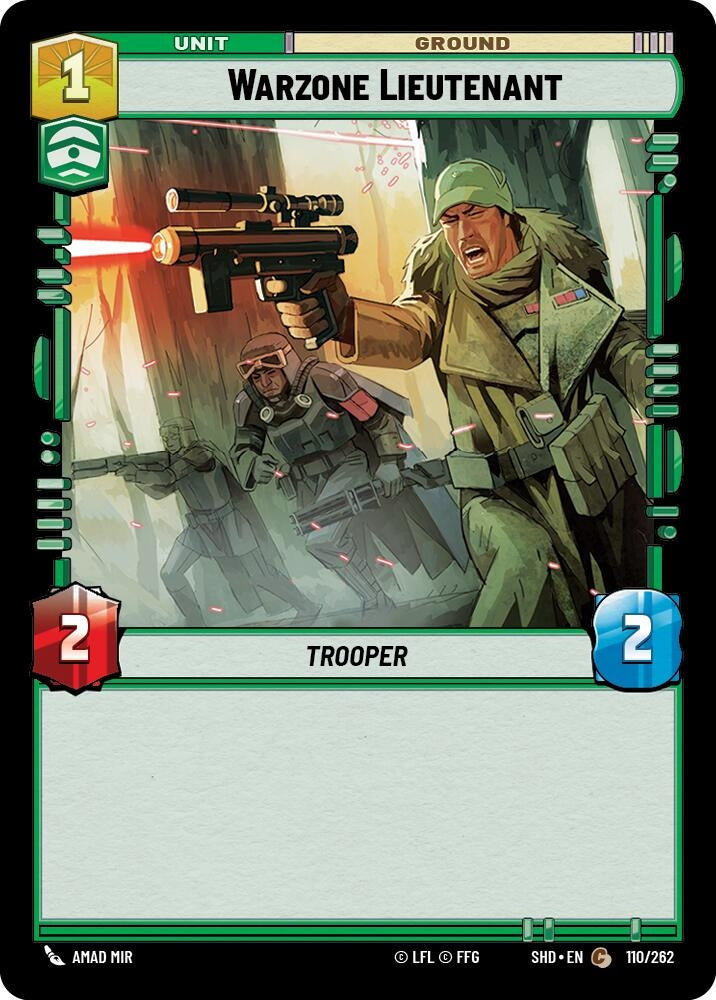 Warzone Lieutenant (110) (SHD) - Star Wars: Unlimited Single