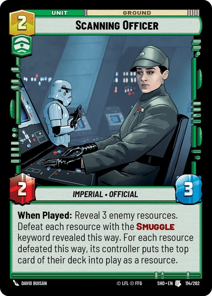 Scanning Officer (114) (SHD) - Star Wars: Unlimited Single