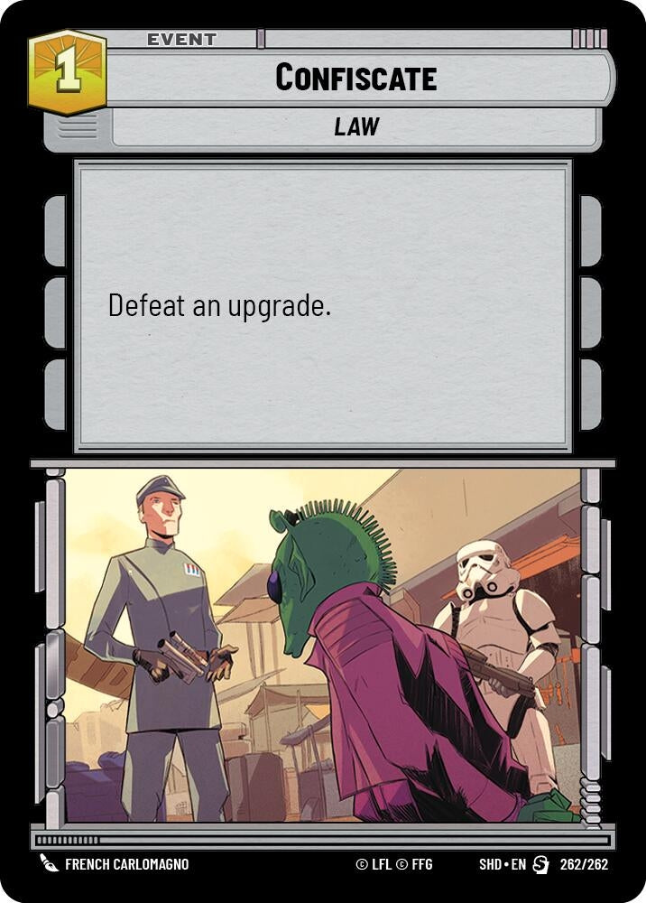 Confiscate (262) (SHD) - Star Wars: Unlimited Single