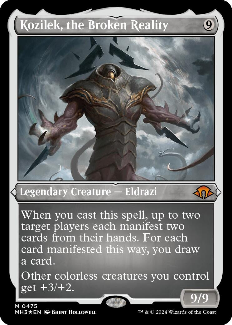 Kozilek the Broken Reality (Foil Etched) (475) [MH3] - MTG Single