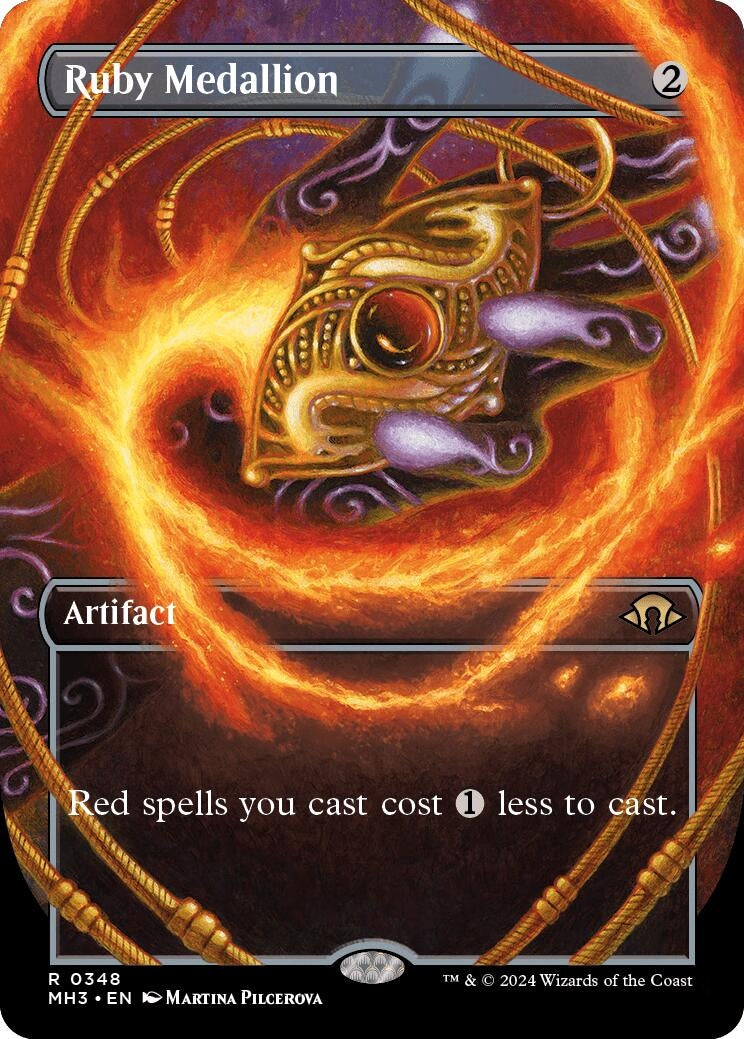 Ruby Medallion (Borderless) (348) [MH3] - MTG Single