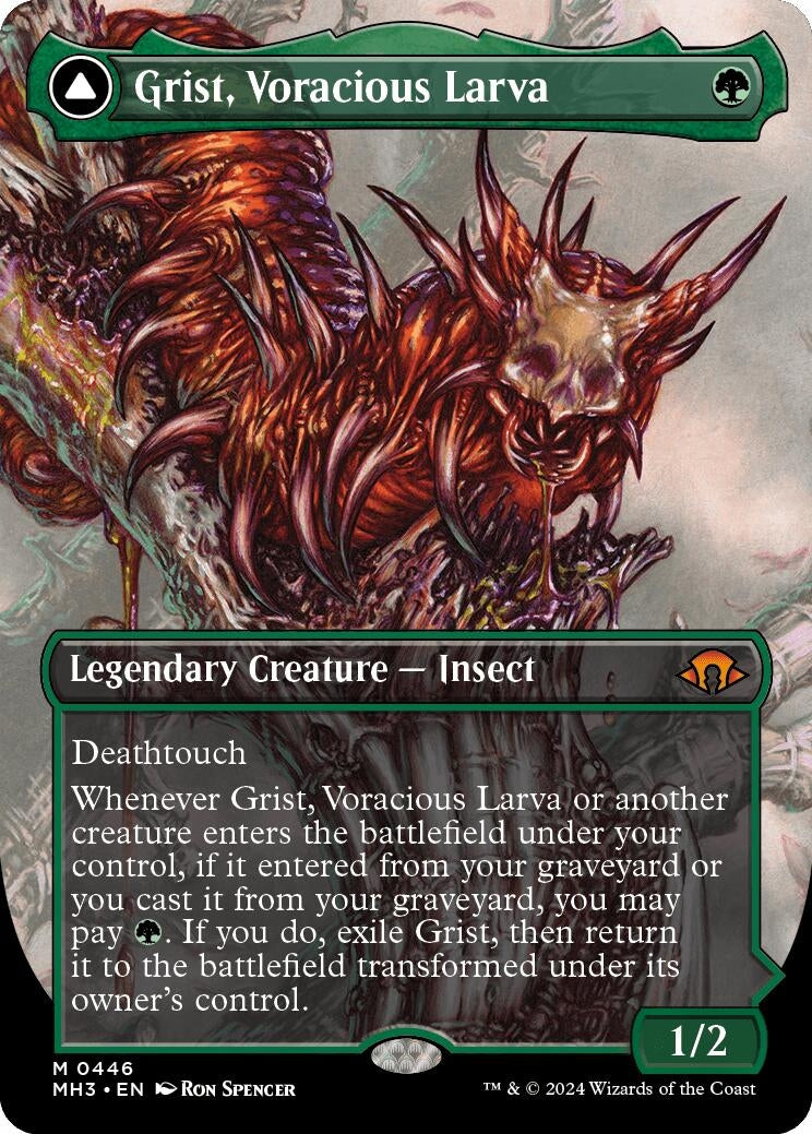 Grist Voracious Larva (Borderless) (446) [MH3] - MTG Single