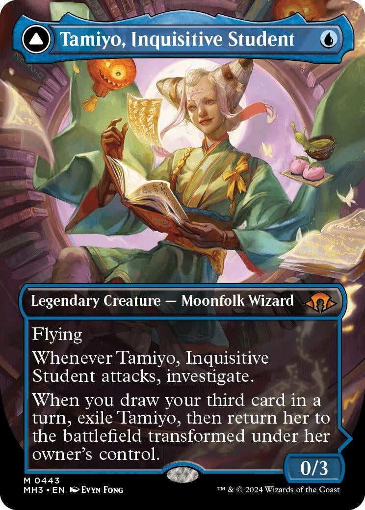 Tamiyo Inquisitive Student (Borderless) (443) [MH3] - MTG Single
