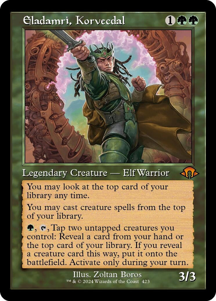 Eladamri Korvecdal (Retro Frame) (423) [MH3] - MTG Single