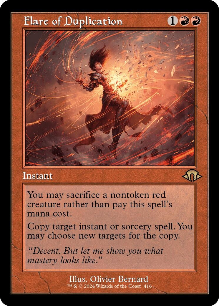 Flare of Duplication (Retro Frame) (416) [MH3] - MTG Single