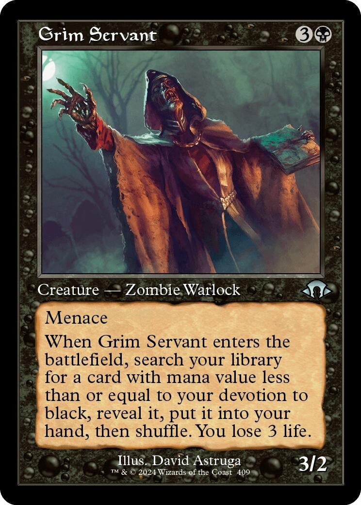 Grim Servant (Retro Frame) (409) [MH3] - MTG Single