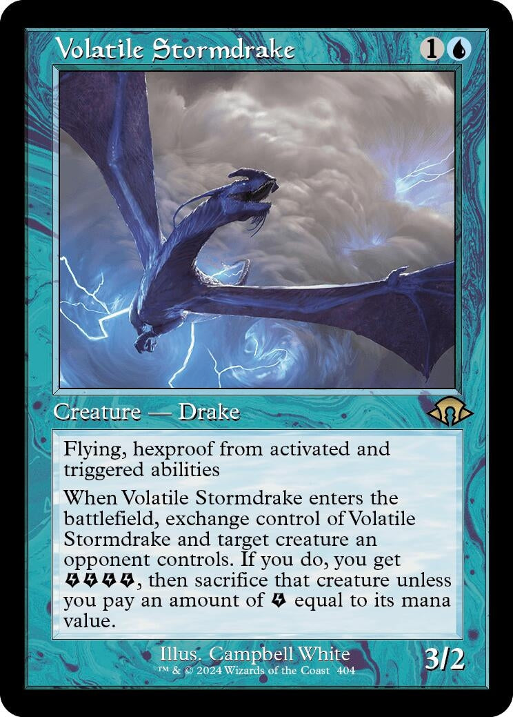 Volatile Stormdrake (Retro Frame) (404) [MH3] - MTG Single