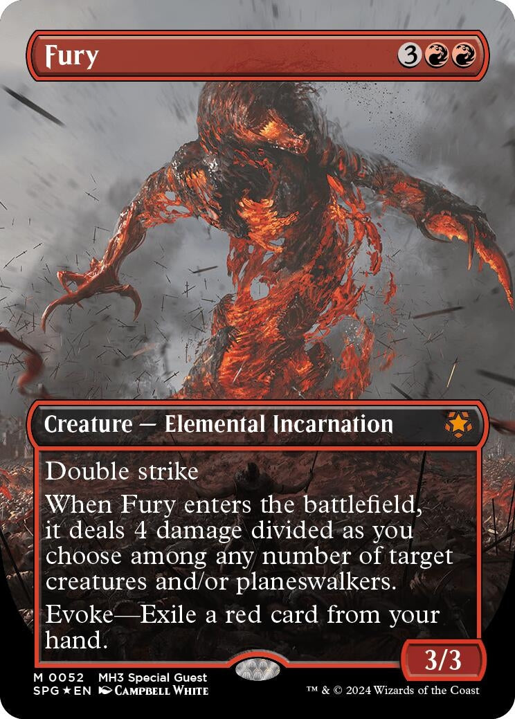 Fury (Borderless) (Textured Foil) (52) [SPG] - MTG Single