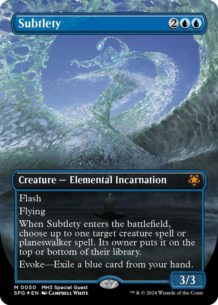 Subtlety (Borderless) (Textured Foil) (50) [SPG] - MTG Single