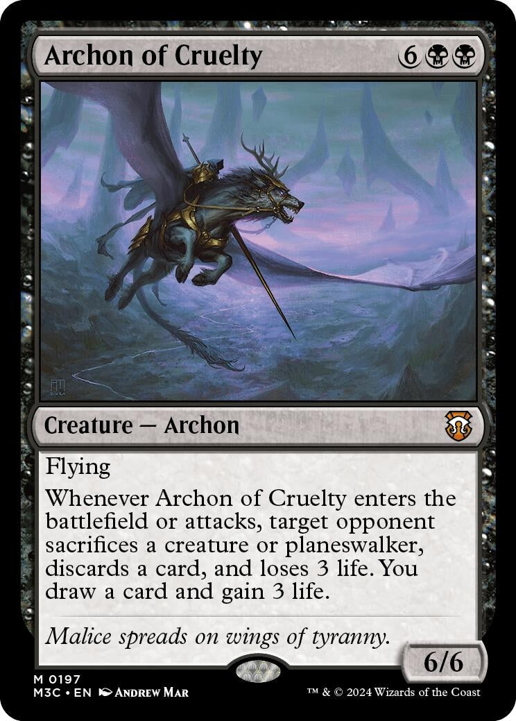 Archon of Cruelty (197) [M3C] - MTG Single