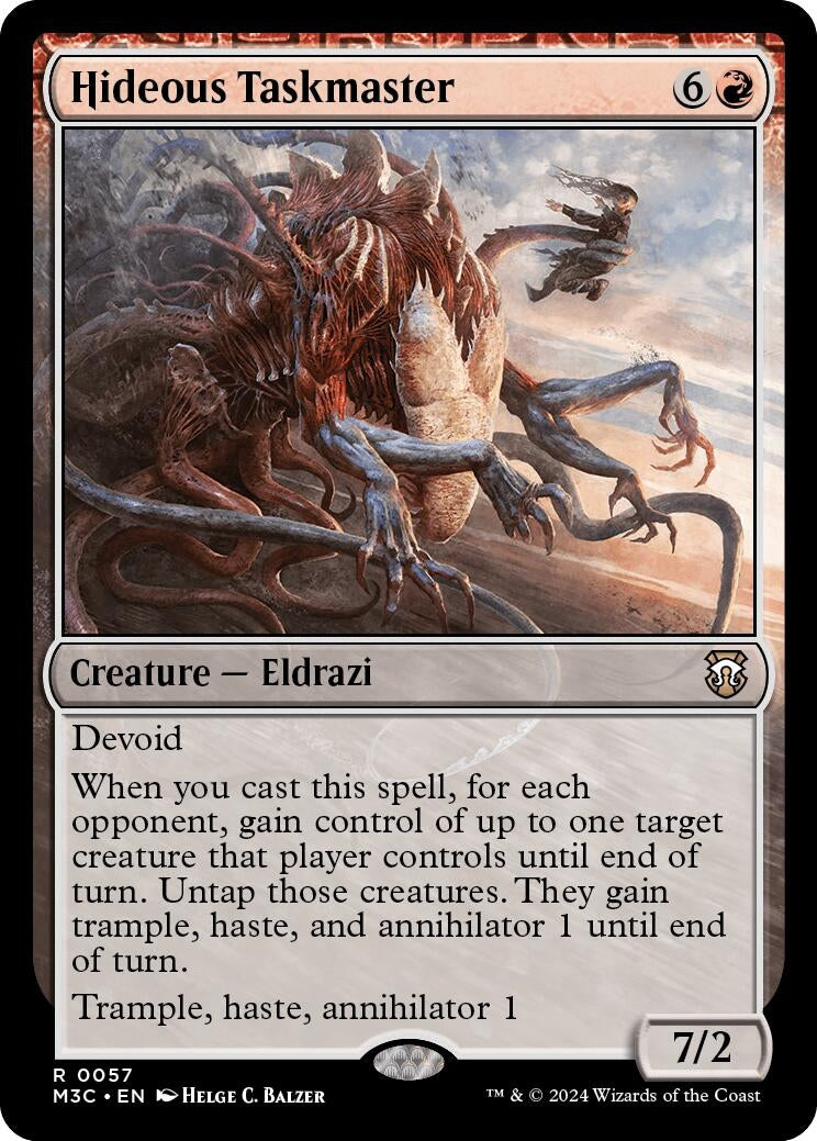 Hideous Taskmaster (57) [M3C] - MTG Single
