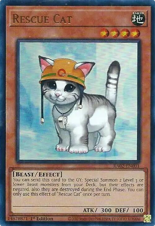Rescue Cat (UR) (2001) (RA02) - YuGiOh Single