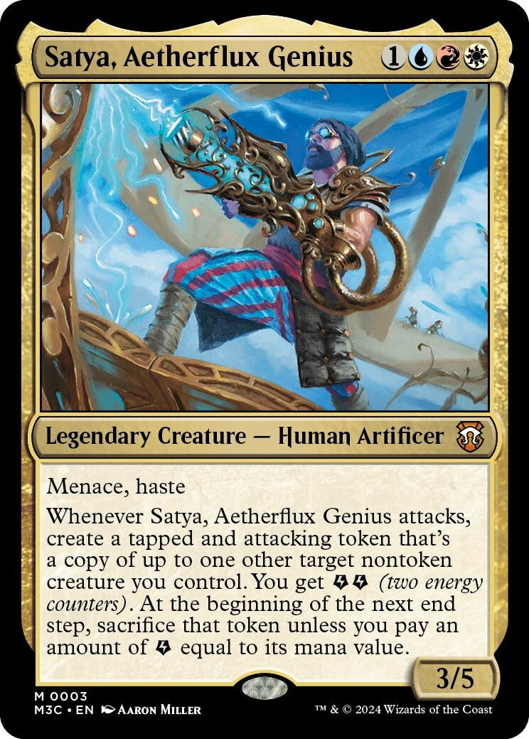 Satya Aetherflux Genius (3) [M3C] - MTG Single
