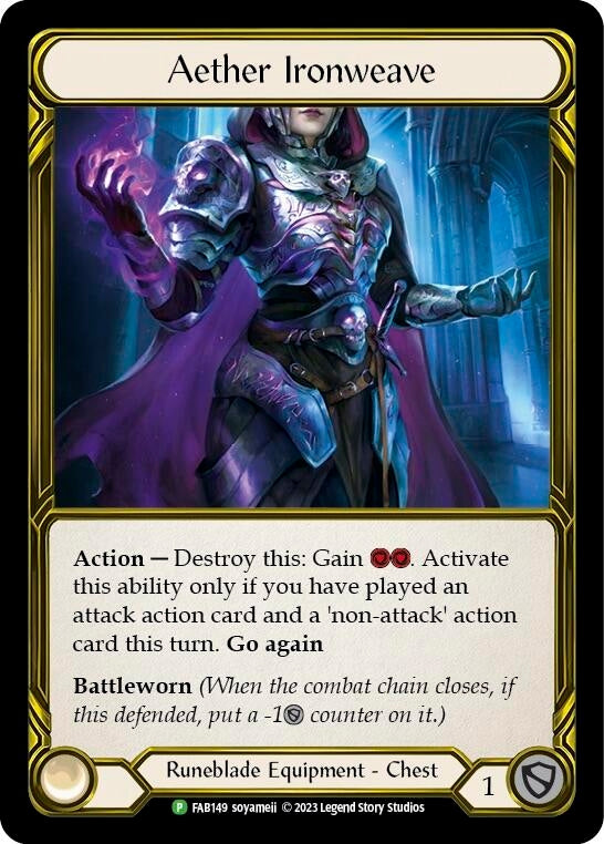 Aether Ironweave (Golden) (149) [PR] - Flesh and Blood TCG Single