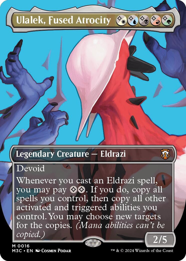 Ulalek Fused Atrocity (Borderless) (16) [M3C] - MTG Single