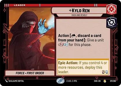 Kylo Ren - Rash and Deadly (11) (SHD) - Star Wars: Unlimited Single