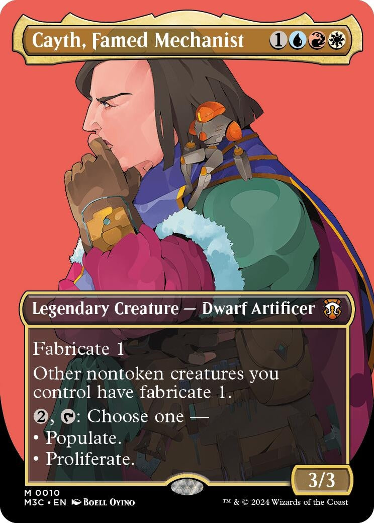 Cayth Famed Mechanist (Borderless) (10) [M3C] - MTG Single