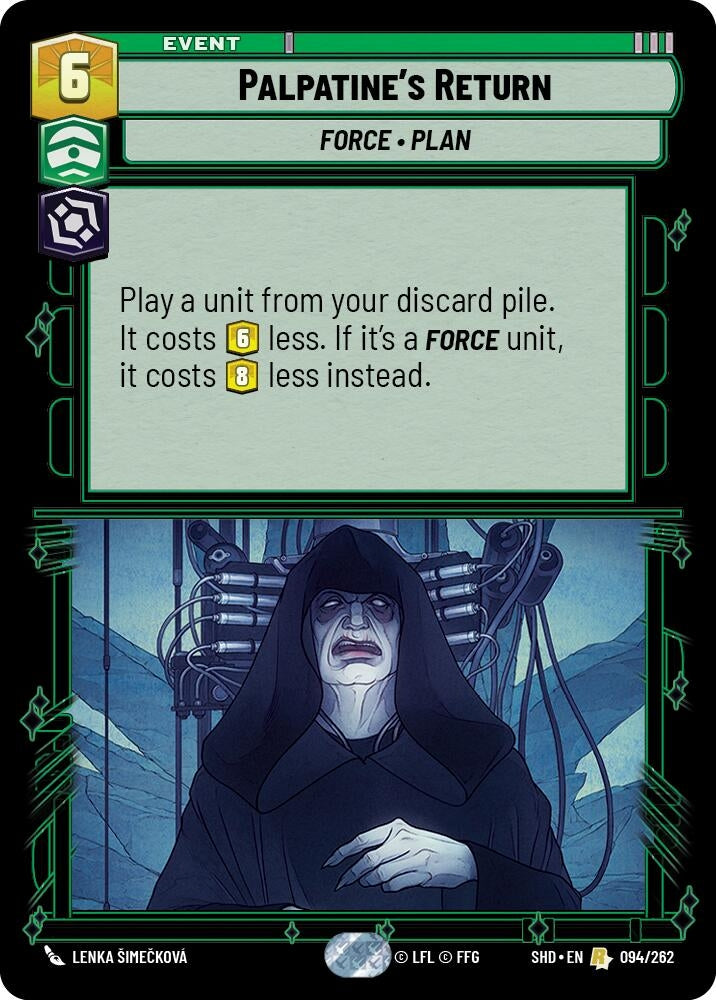 Palpatine’s Return (94) (SHD) - Star Wars: Unlimited Single