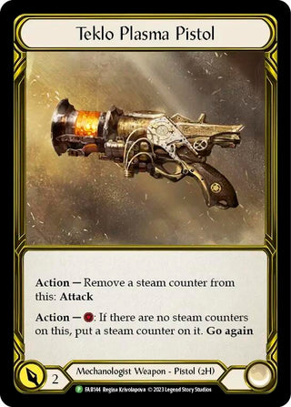 Teklo Plasma Pistol (Golden) (144) [PR] - Flesh and Blood TCG Single