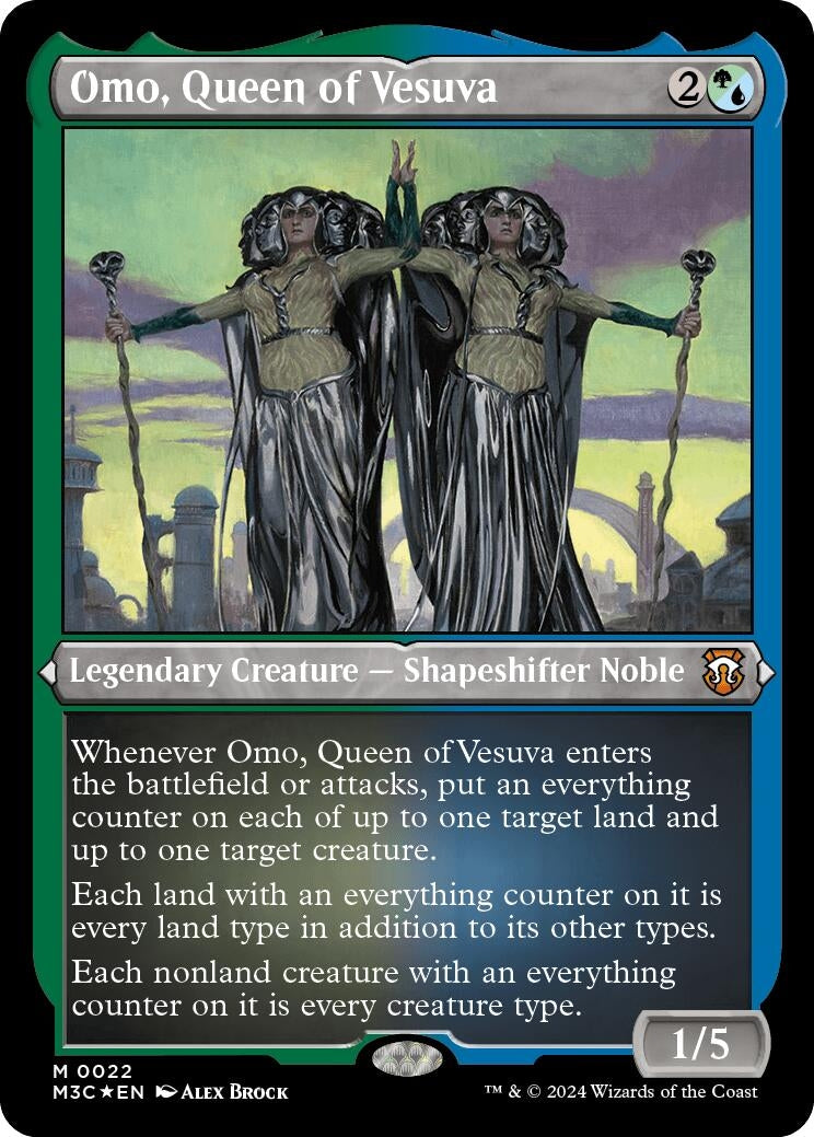 Omo Queen of Vesuva (Foil Etched) (22) [M3C] - MTG Single
