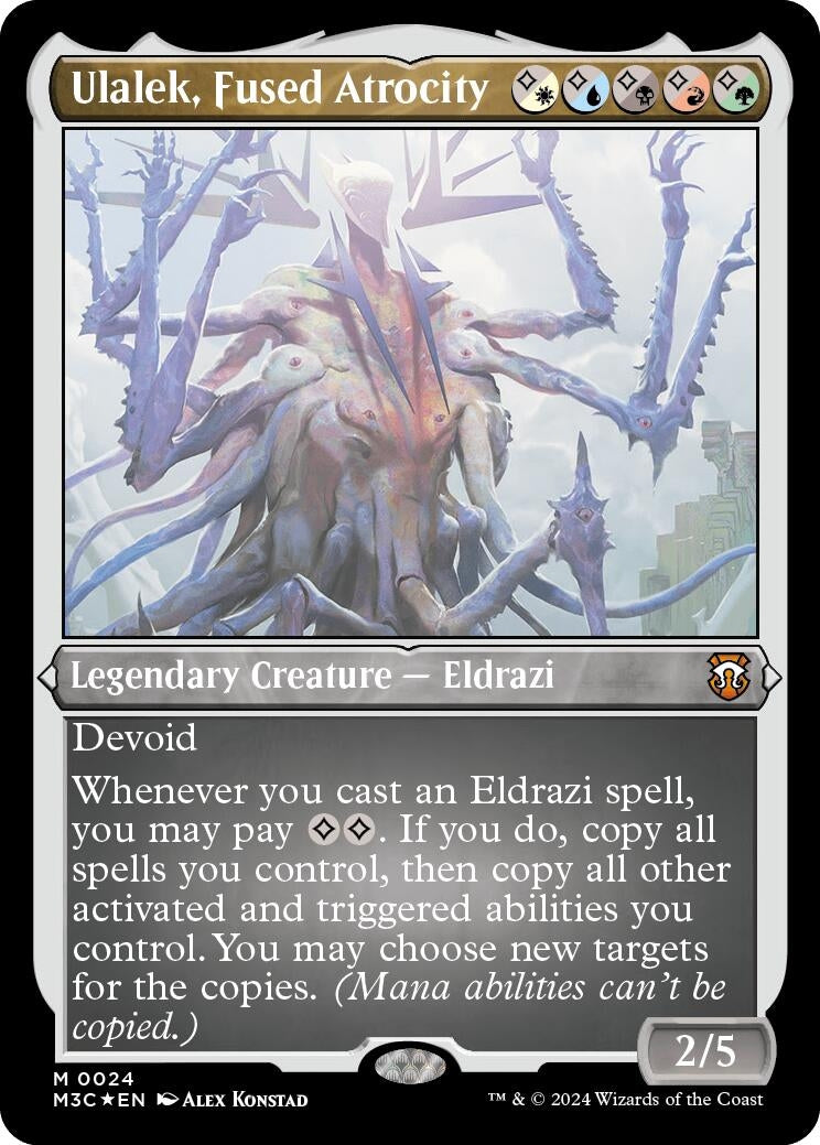 Ulalek Fused Atrocity (Foil Etched) (24) [M3C] - MTG Single