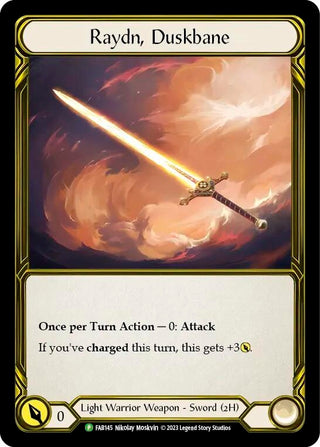 Raydn Duskbane (Golden) (145) [PR] - Flesh and Blood TCG Single