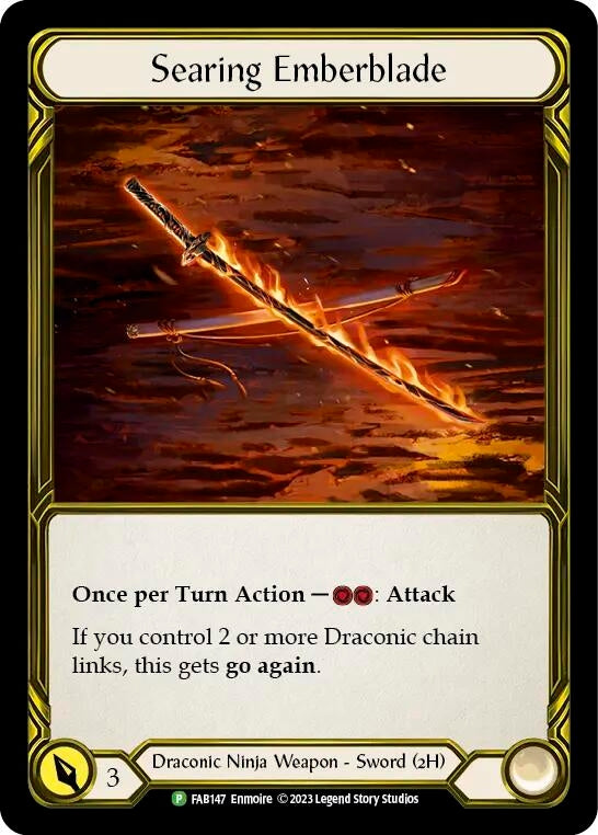Searing Emberblade (Golden) (147) [PR] - Flesh and Blood TCG Single
