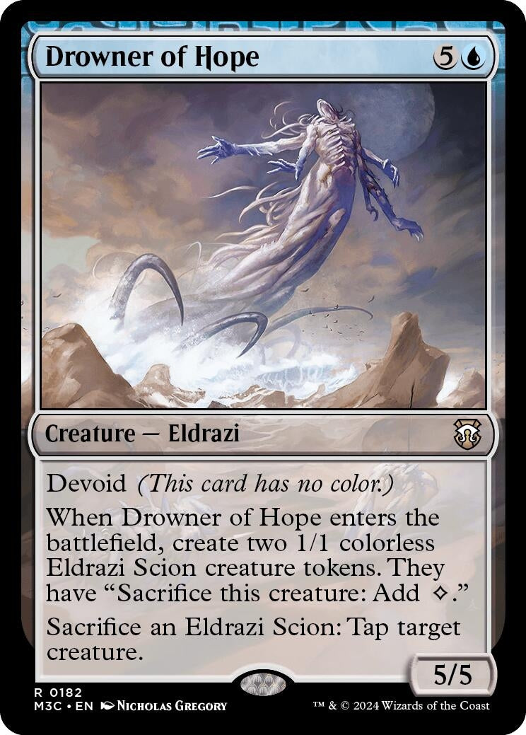 Drowner of Hope (Ripple Foil) (182) [M3C] - MTG Single