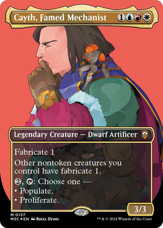 Cayth Famed Mechanist (Borderless) (Ripple Foil) (137) [M3C] - MTG Single