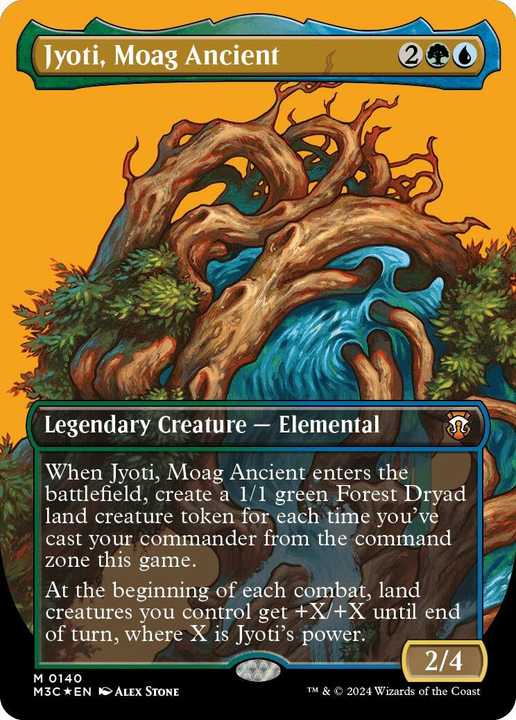 Jyoti Moag Ancient (Borderless) (Ripple Foil) (140) [M3C] - MTG Single