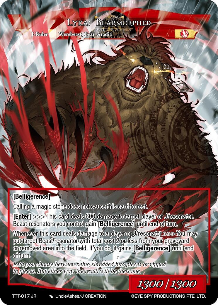 Lyka: Bearmorphed (17) [TTT] - Force of Will Single