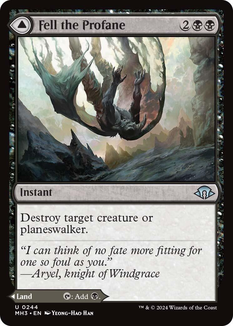 Fell the Profane (244) [MH3] - MTG Single
