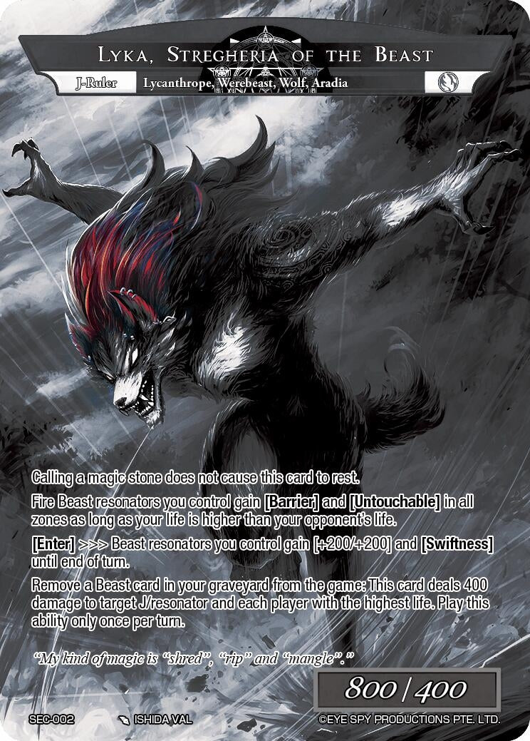 Lyka Stregheria of Beasts // Lyka Stregheria of the Beast (Uber Rare) (2) [TTT] - Force of Will Single
