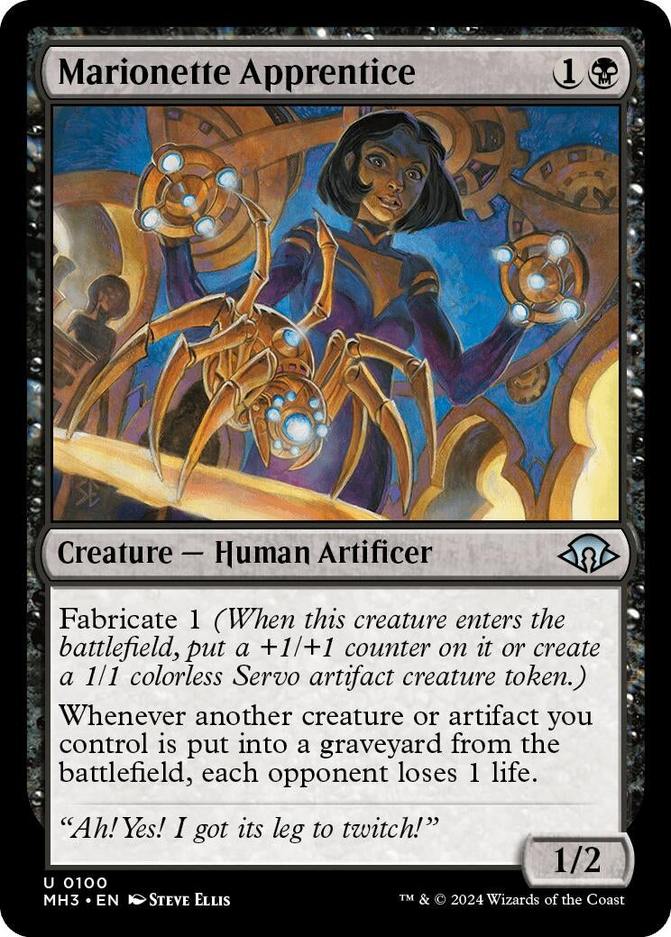 Marionette Apprentice (100) [MH3] - MTG Single